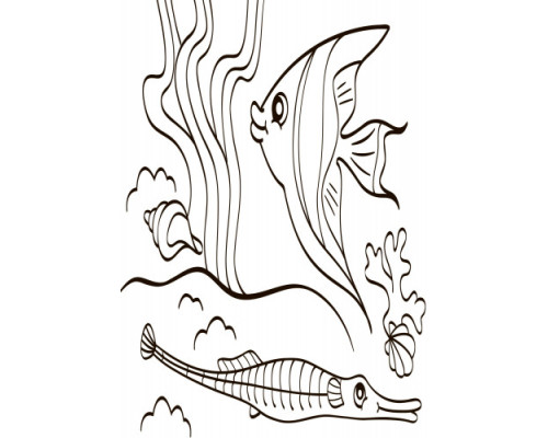 Дитяча водна розмальовка: Море 734010, 8 сторінок