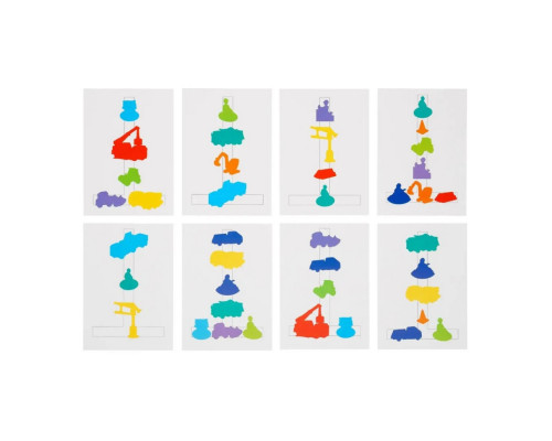 Деревянная развивающая игра на липучке "Строительная площадка" (ПСФ037) PSF037