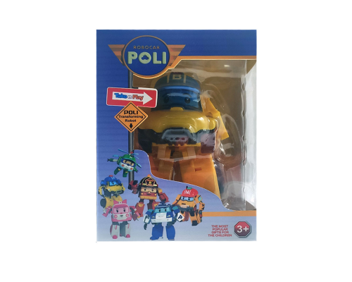 Іграшковий трансформер Робокар Полі 83168 робот + машинка  Жовтий