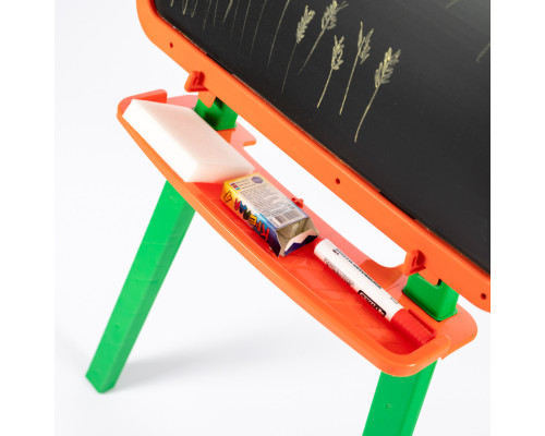 Розвиваюча дошка для малювання магнітна 013777/3 оранжево-зелена