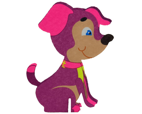 Фетрова сувенірна фігурка на підставці "Цуценя" 180212