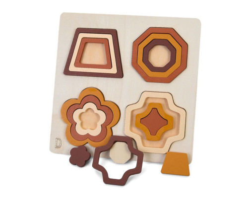 Деревянная игрушка Геометрика MD 0743D, размер 22,5х22,5 см