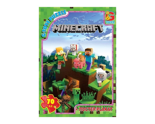 Пазли дитячі "Minecraft" Майнкрафт MC774, 70 елементів