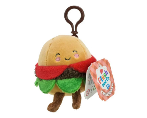 Мягкая игрушка-брелок "Гамбургер" Plush and Co PLC25084, 7 см