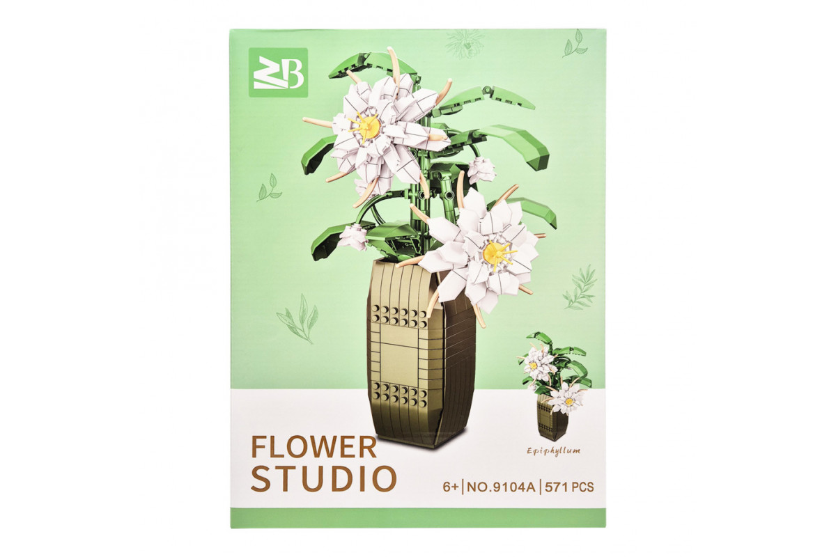 Дитячий конструктор "Квіти Epiphyllum" Flower Studio 9104A 571 деталь