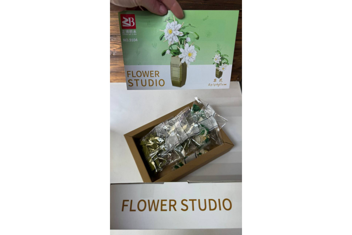 Дитячий конструктор "Квіти Epiphyllum" Flower Studio 9104A 571 деталь