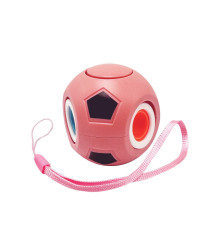 Детская игрушка-антистресс "Футбольный мяч" BK168-27(Coral) с петелькой