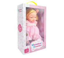Детская мягконабивная кукла M 5881 I UA(Pink) 33 см, музыкальные эффекты