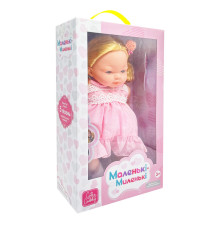 Дитяча м'яконабивна лялька M 5881 I UA(Pink) 33 см, музичні ефекти