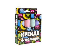 Крейда для малювання на асфальті 50115ST 4 штуки, різнокольорова