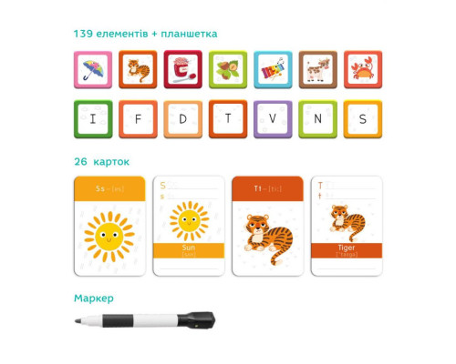 Розвиваюча магнітна гра "Англійська Азбука" DoDo 200214