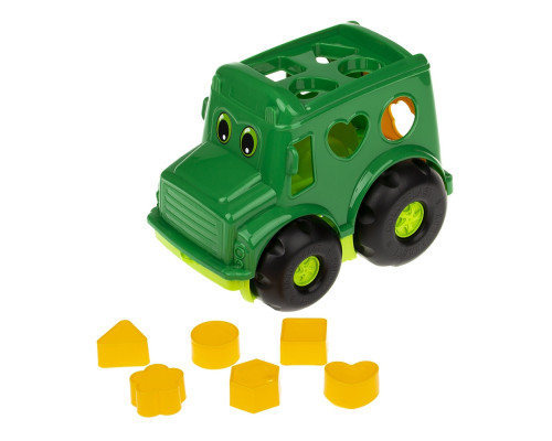 Сортер-автобус "Бусик" №1 Colorplast 0244 Зеленый