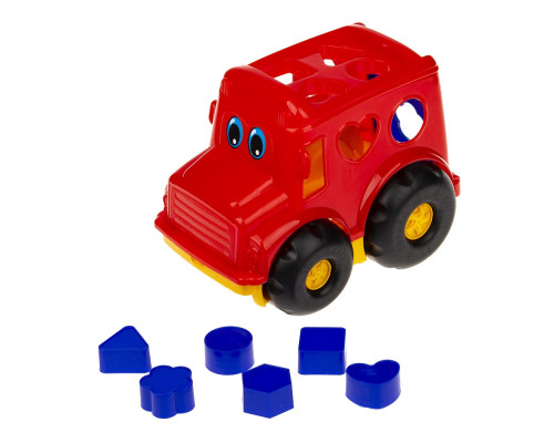 Сортер-автобус "Бусик" №1 Colorplast 0244 Красный