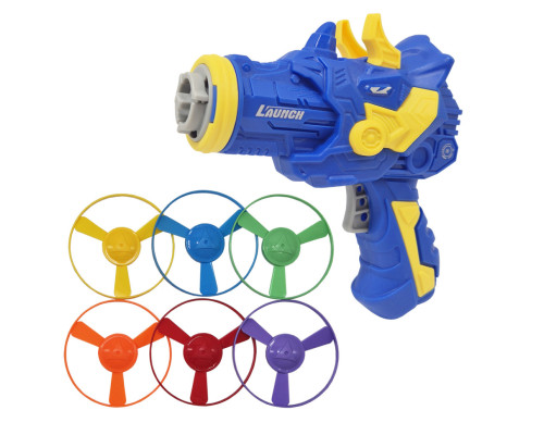 Развлекательная игра-запускалка Динозаврик 123-1K4(Blue) 6 дисков