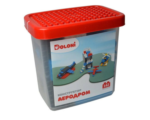 Конструктор "Аеродром" 013888/33 в пластиковому боксі 142 деталі
