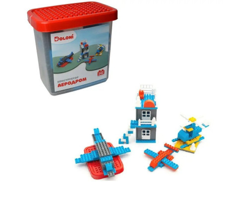 Конструктор "Аеродром" 013888/33 в пластиковому боксі 142 деталі