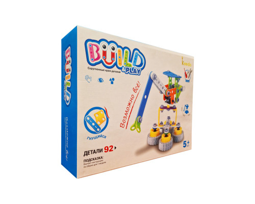 Конструктор Build&Play "Портовий кран" HANYE J-7701, 92 елементи