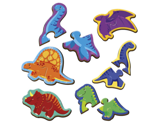 Дитячі магнітні пазли "Динозаври" VT1733-01, 6 картинок