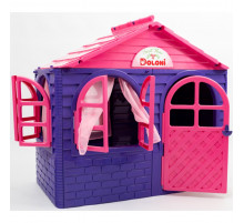 Детский игровой Домик со шторками 02550/10 пластиковый