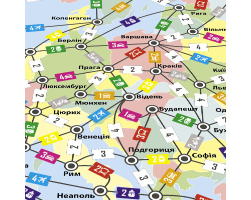 Настільна гра Подорож Європою Arial 910275 укр. мовою