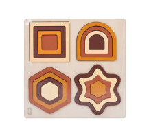 Дерев'яна іграшка Геометрика MD 0743C, розмір 22,5х22,5 см