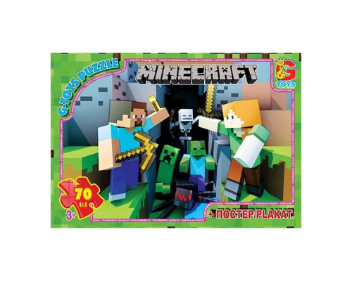 Пазли дитячі "Minecraft" Майнкрафт MC778, 70 елементів