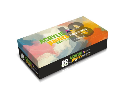 Набор акриловых красок 5083-AC 18 штук по 20 мл