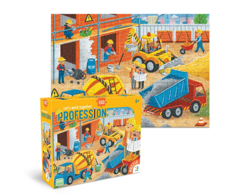 Пазл дитячий "Професії. Будівельник" 300703, 150 елементів