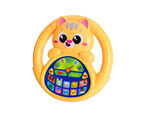 Інтерактивна іграшка кермо "Мандрівничок: Ферма" M 6305, 18 см, українська