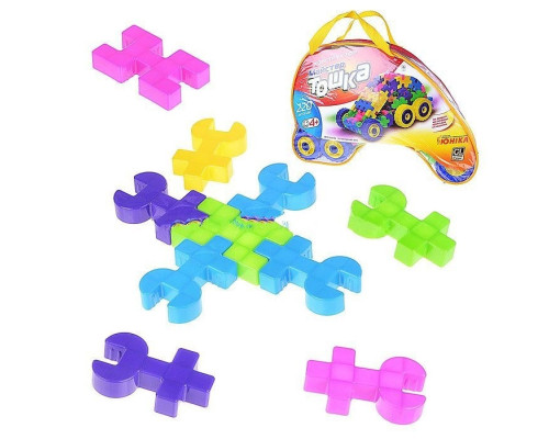 Конструктор з великими деталями «Майстер Тошка» 80037UNK, 220 запчастин