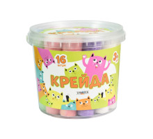 Мел для рисования на асфальте 50139ST 16 штук, разноцветные