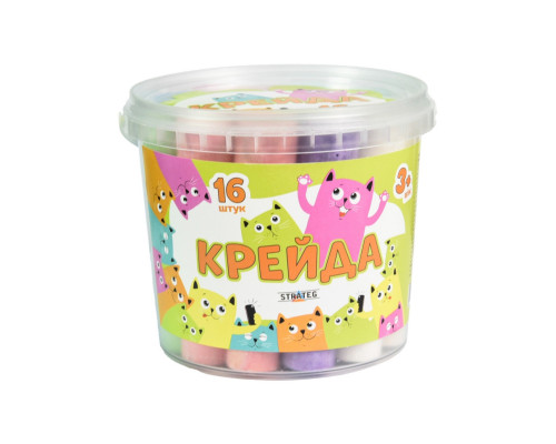 Крейда для малювання на асфальті 50139ST 16 штук, різнокольорова