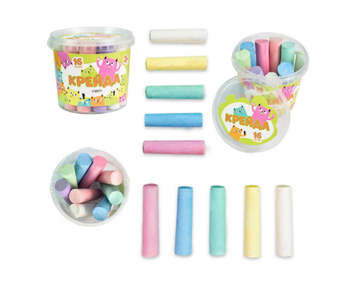 Крейда для малювання на асфальті 50139ST 16 штук, різнокольорова