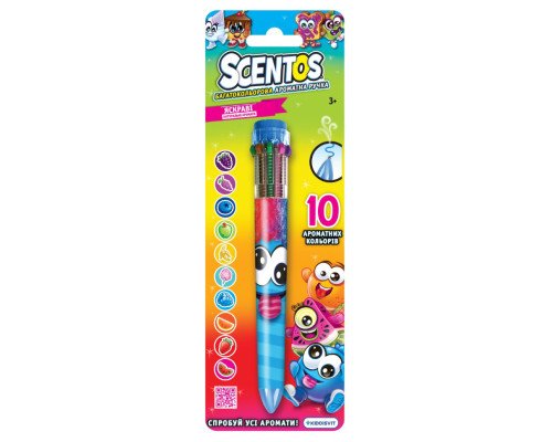 Многоцветная ароматная шариковая ручка Волшебное настроение W3 Scentos 11779-2(Blue)