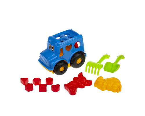 Сортер-автобус "Бусик" №2 Colorplast 0251 Синий