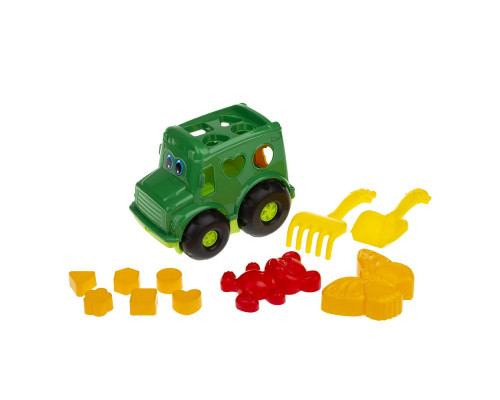 Сортер-автобус "Бусик" №2 Colorplast 0251 Зеленый