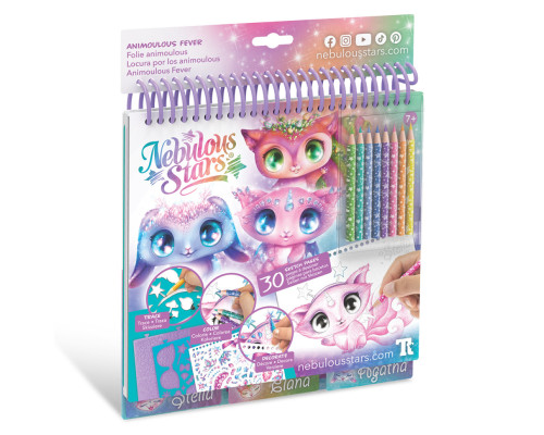 Набір для творчості Скетчбук: Зіркові друзі Nebulous Stars 11141 з олівцями