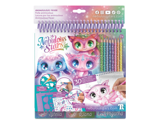 Набір для творчості Скетчбук: Зіркові друзі Nebulous Stars 11141 з олівцями