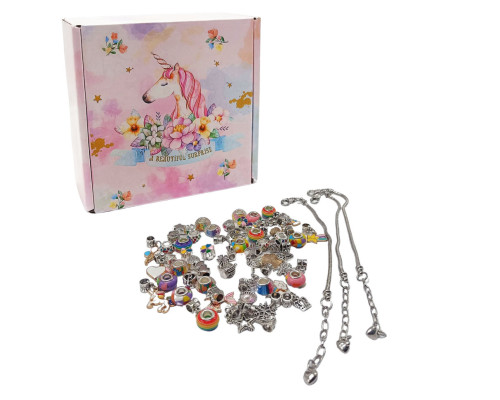 Набор для создания шарм-браслетов "Пандора" ЭДИНОРОГ PNDR-UNC