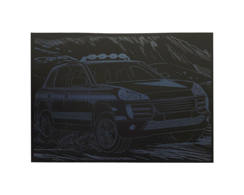 Гравюра А4 "Джип" ГрА4-14с економ варіант в пакеті 29,7х21 см