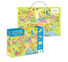 Розвиваюча гра "Магнітна мапа України" 200268 30 магнітних елементів