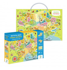 Розвиваюча гра "Магнітна мапа України" 200268 30 магнітних елементів
