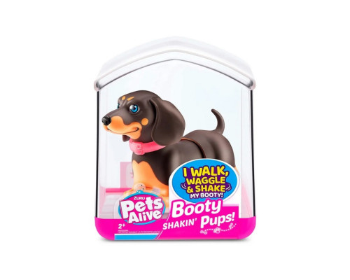 Інтерактивне цуценя Грайлива Такса PETS ALIVE 9530SQ1-3 ходить веляє хвостиком