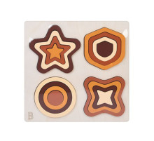 Деревянная игрушка Геометрика MD 0743B, размер 22,5х22,5 см