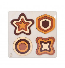 Дерев'яна іграшка Геометрика MD 0743B, розмір 22,5х22,5 см