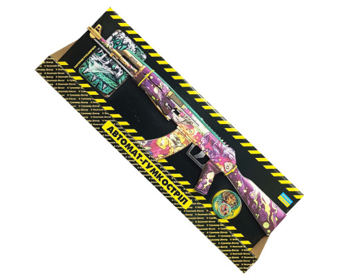 Зібрана модель Гумкостріл АВТОМАТ "АК MIRAGE" AKMIR-B