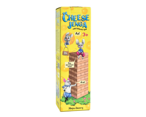 Настольная игра "Cheese Jenga" 30545, 54 бруска