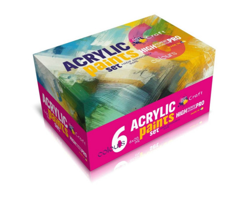 Набор акриловых красок 5081-AC 6 штук по 20 мл