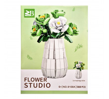 Дитячий конструктор "Квіти Lacroplatycodon" Flower Studio 9108A ​​568 деталей