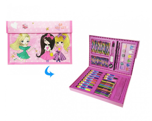 Детский набор для рисования MK 3226 в чемодане Девочки